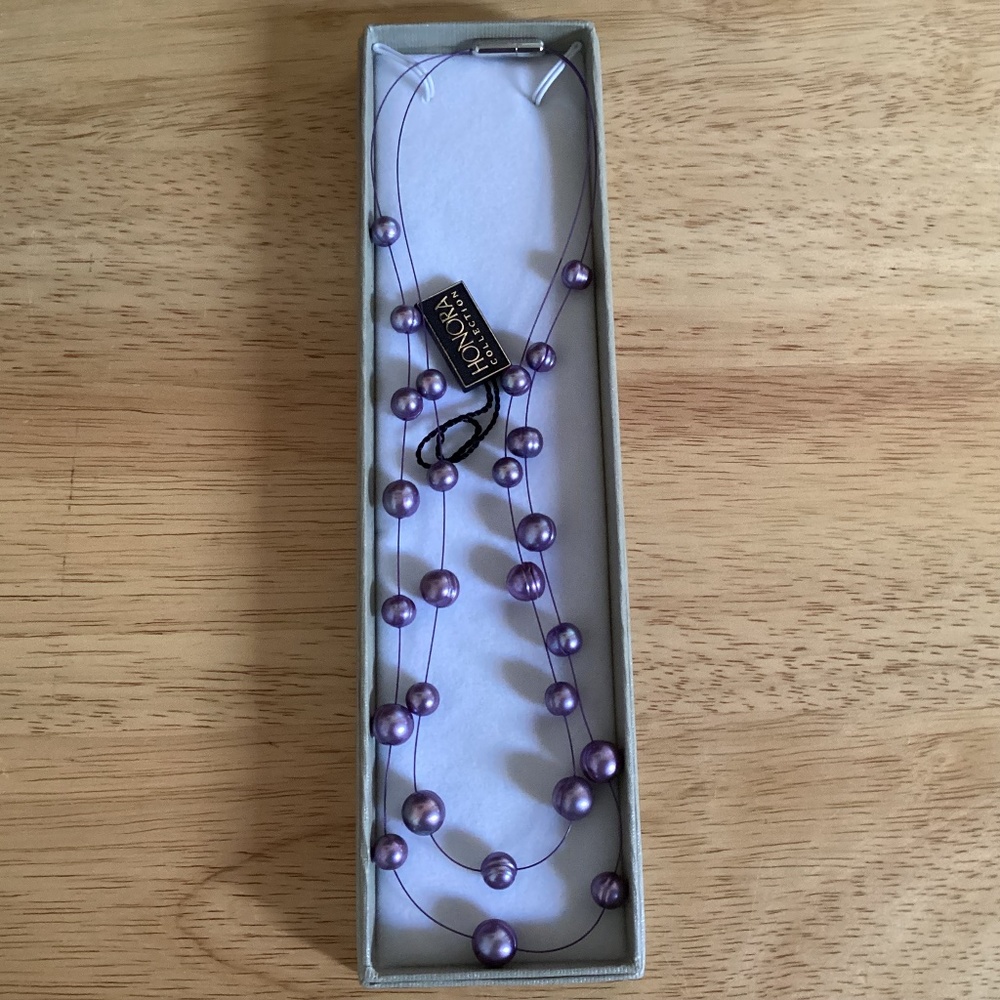 Honora Collection2 Strand Freshwater Cultured Pearl Necklace New in Box
